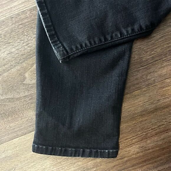 MOTHER The Looker Crop Skinny Jeans Black Denim Women's Size 25 Five-Pocket - Picture 5 of 11